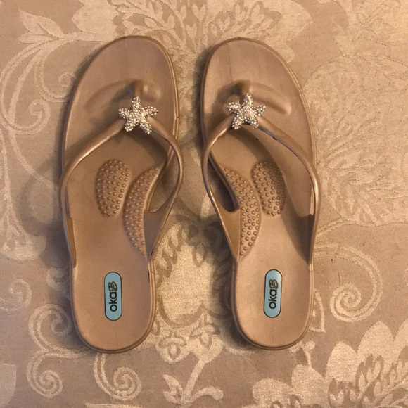 starfish flip flops